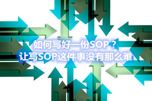 如何寫好一份SOP？讓寫SOP這件事沒有那么難(圖1)