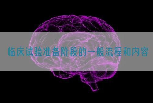 臨床試驗準備階段的一般流程和內容(圖1)