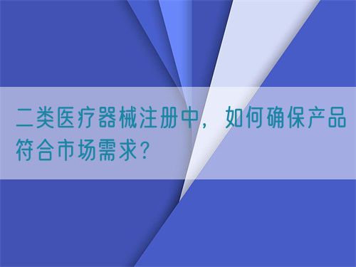 二類醫(yī)療器械注冊中，如何確保產(chǎn)品符合市場需求？(圖1)